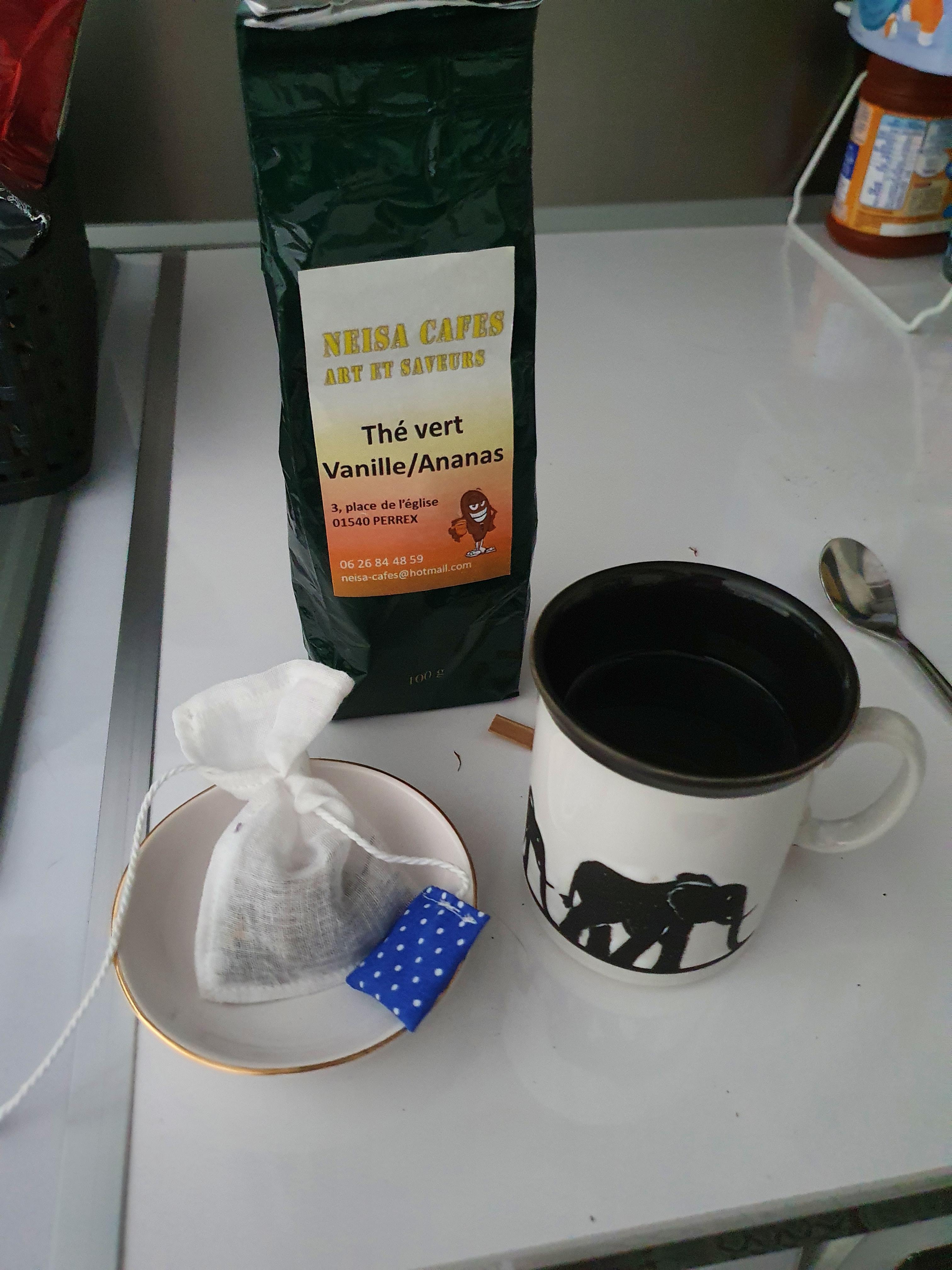 Sachet à thé en coton réutilisable