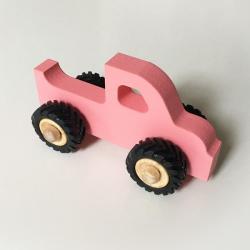 Petite voiture Anatole en bois rouge - Jouets en bois - ETHIQ
