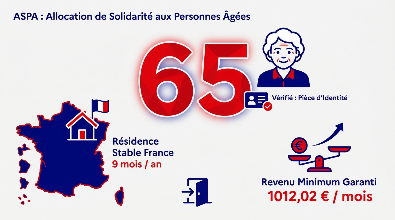 Retraité profitant de sa retraite en France avec l'ASPA