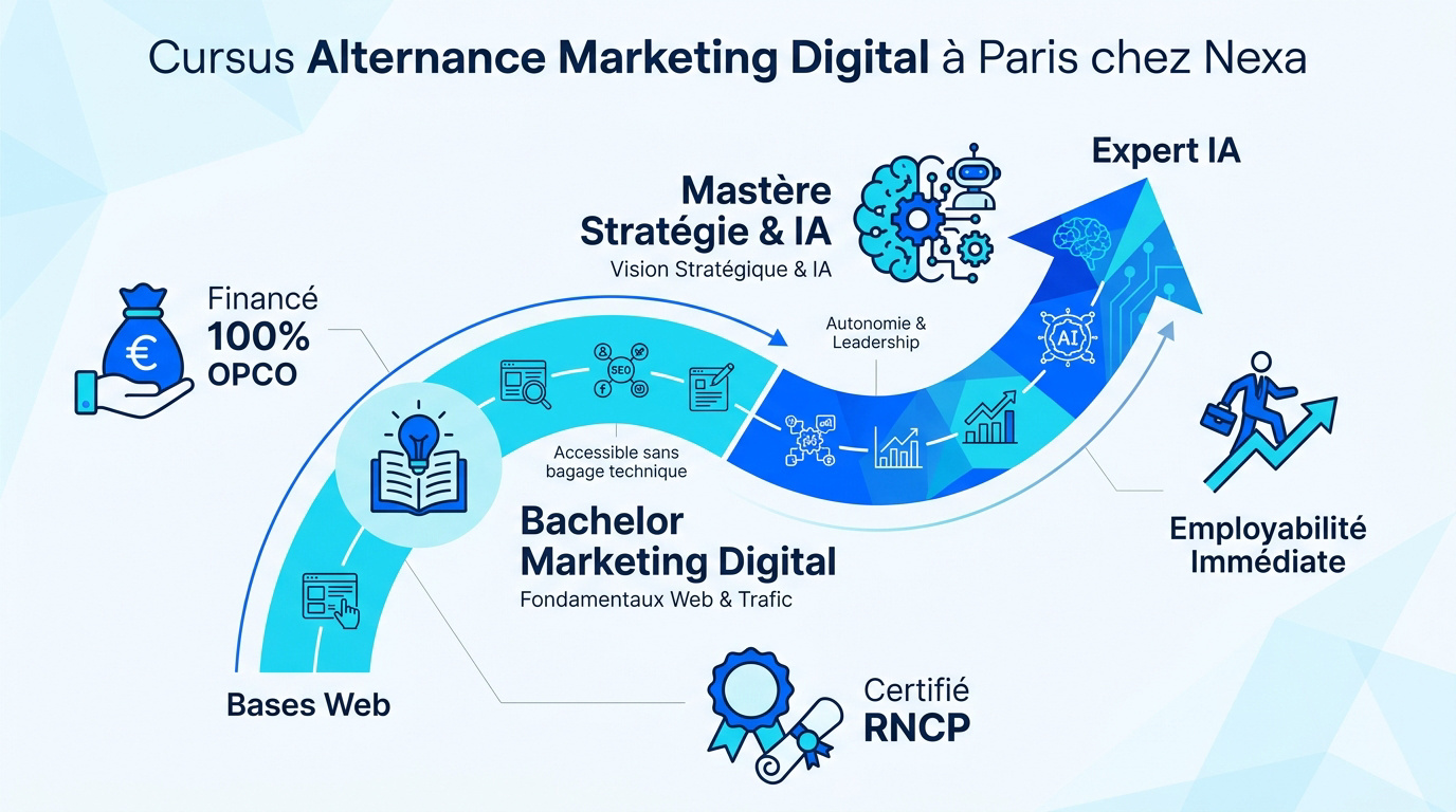 Cursus marketing digital Nexa Bachelor et Mastère à Paris