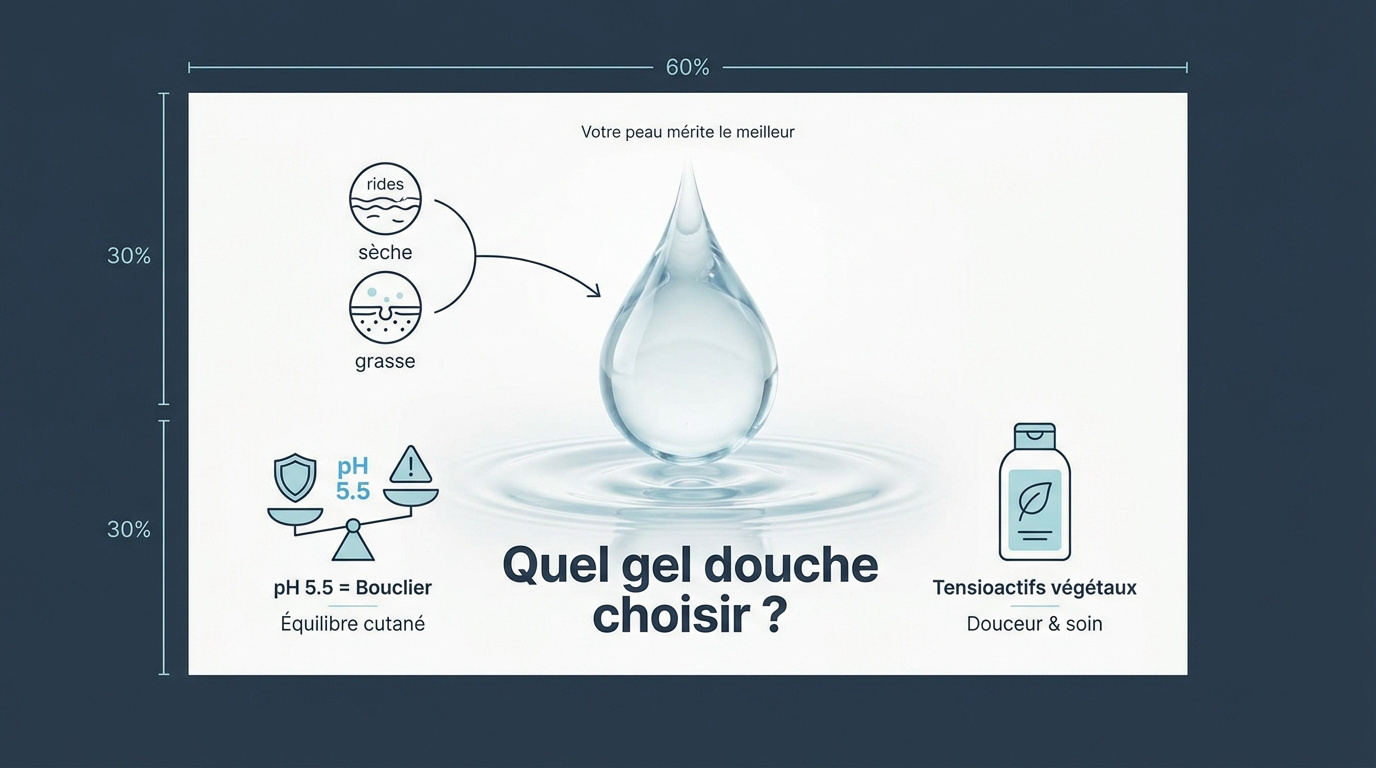 Choix du gel douche selon le type de peau
