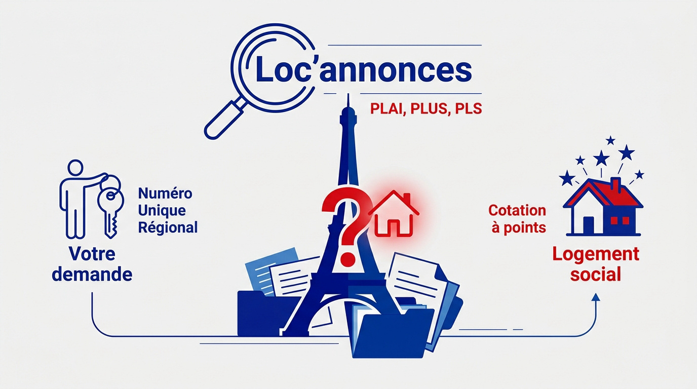 Interface Loc'annonces logement social Paris