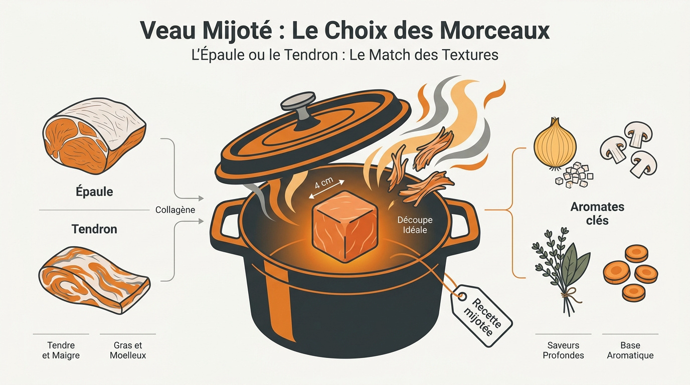 Morceaux de veau pour mijoté
