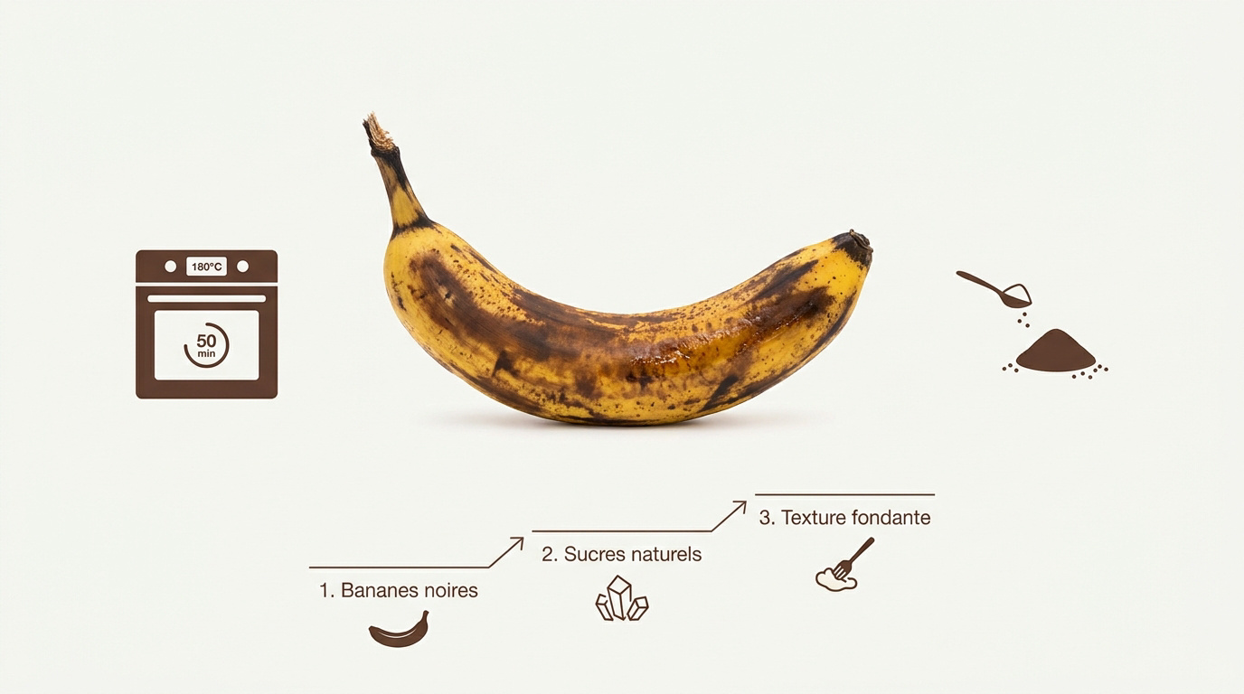 Bananes mûres au four