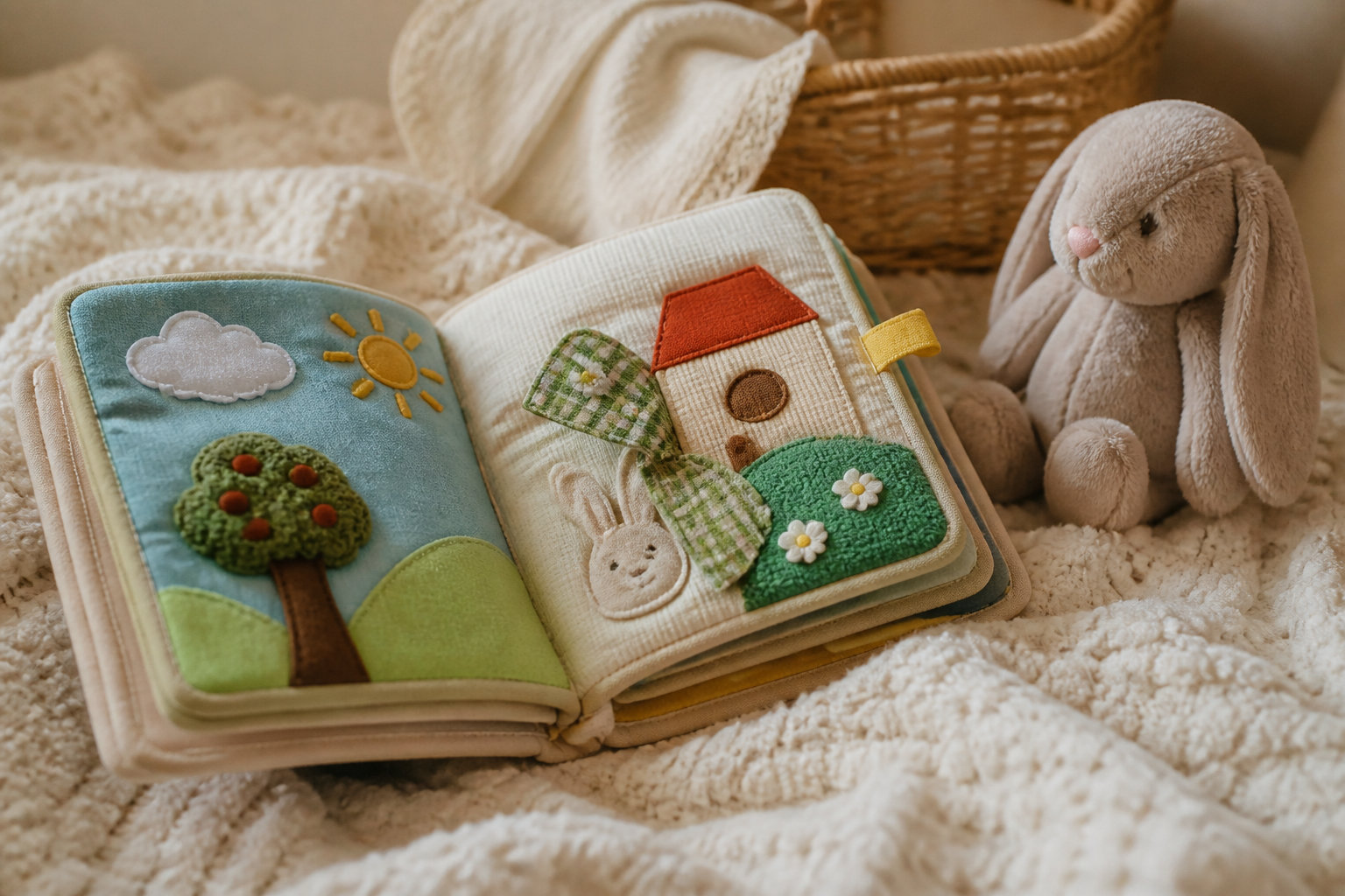 Les livres en tissu et doudous musicaux pour s'apaiser