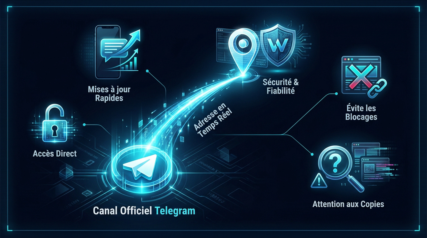 Accès sécurisé au site Wawacity via le canal Telegram officiel