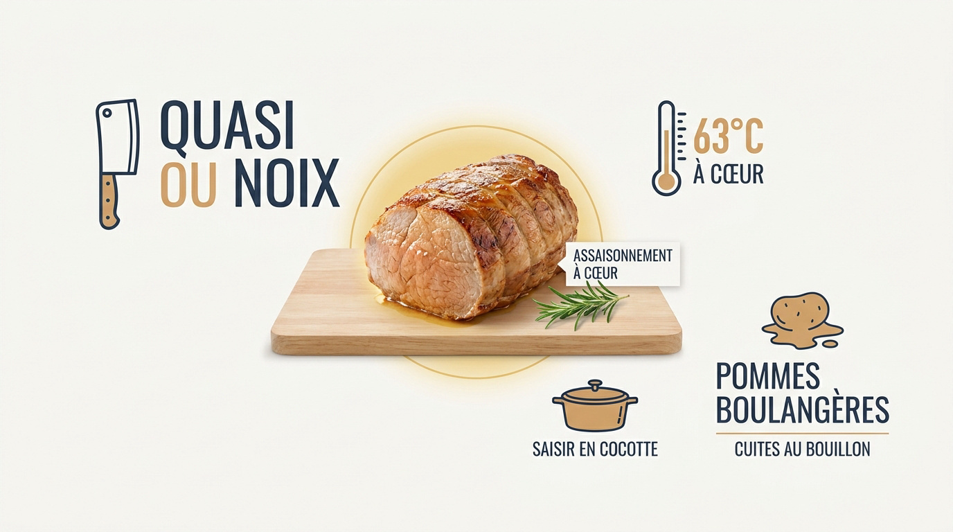 Rôti de veau Orloff doré au four