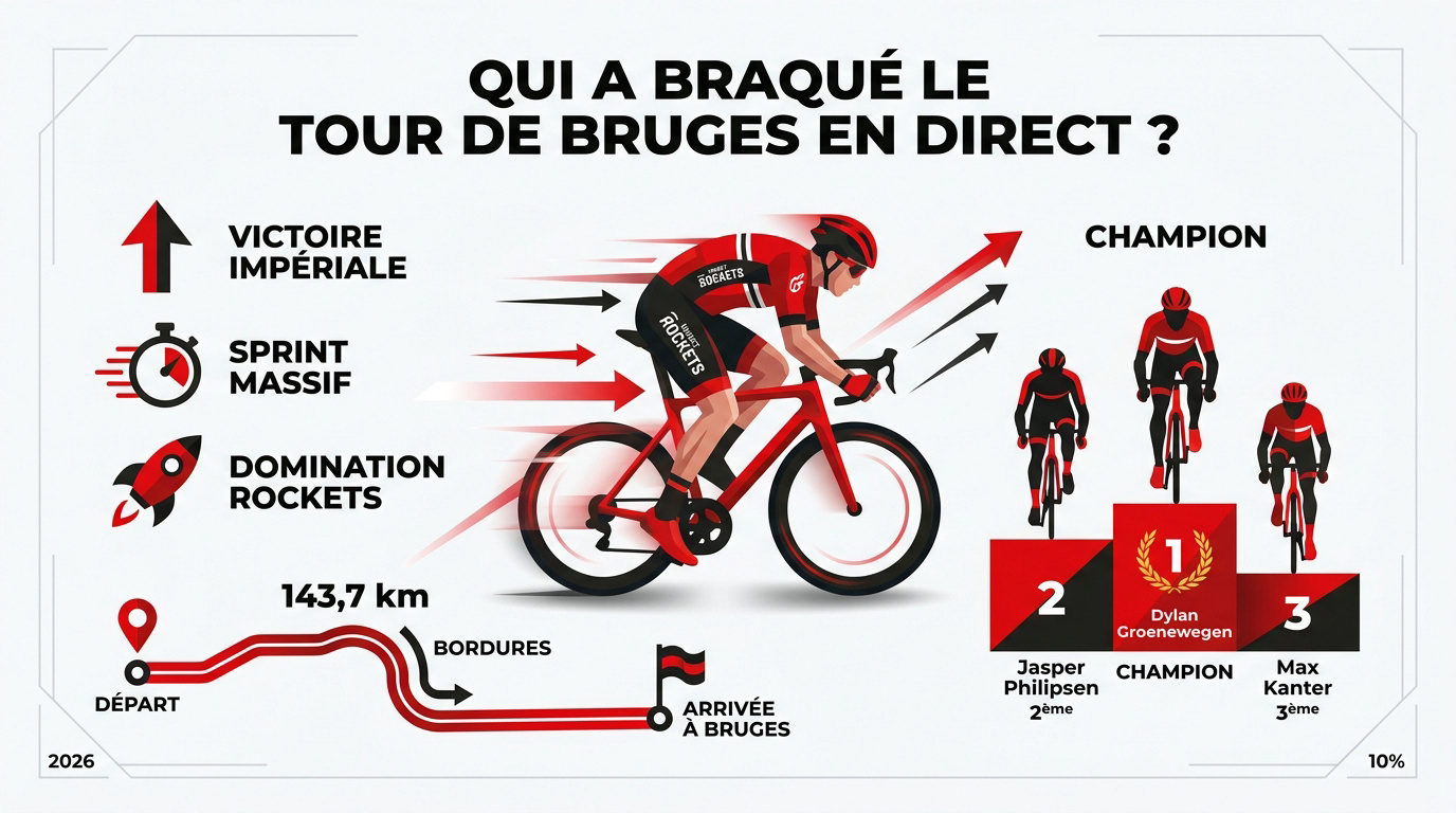 Dylan Groenewegen gagne le Tour de Bruges 2026 au sprint