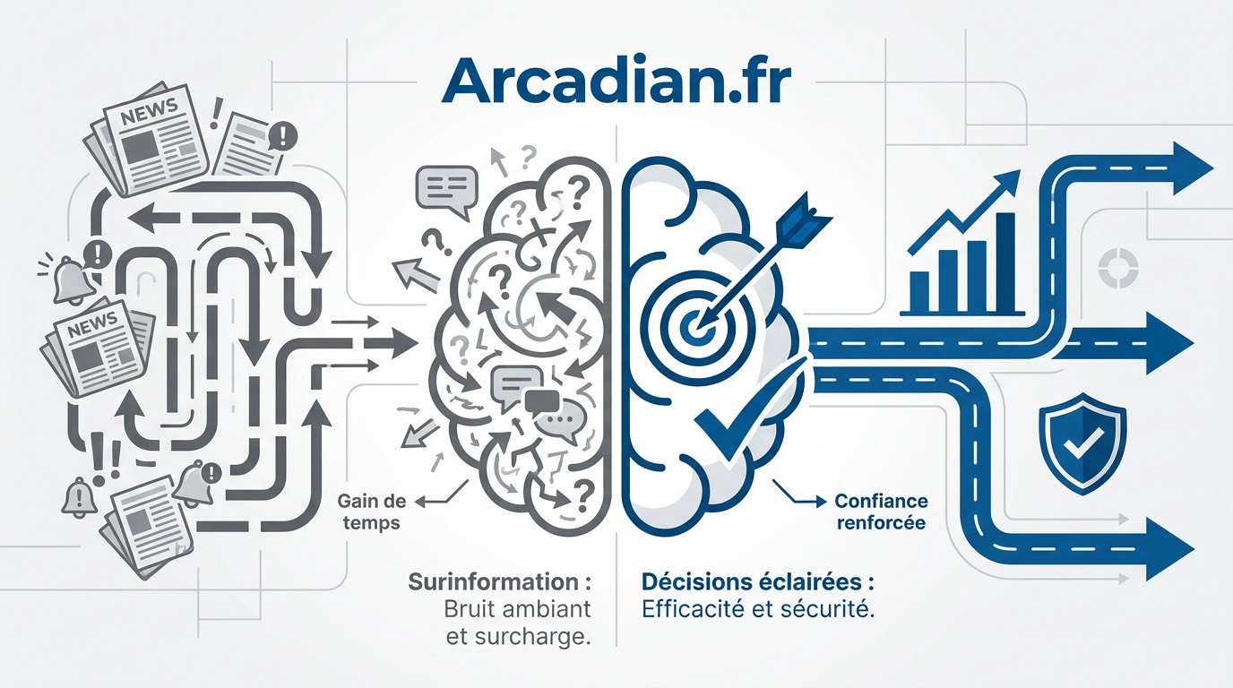 Illustration de la prise de décision stratégique sans surinformation sur Arcadian.fr