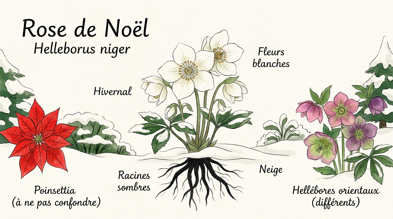 Rose de Noël Helleborus niger